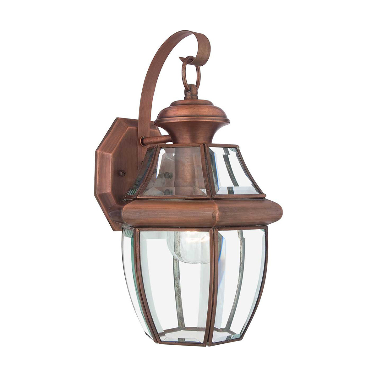 Quoizel Outdoor Wall Light from the Newbury range. Newbury 1 Light Medium Wall Lantern Product Code = QZ-NEWBURY2-M-AC
