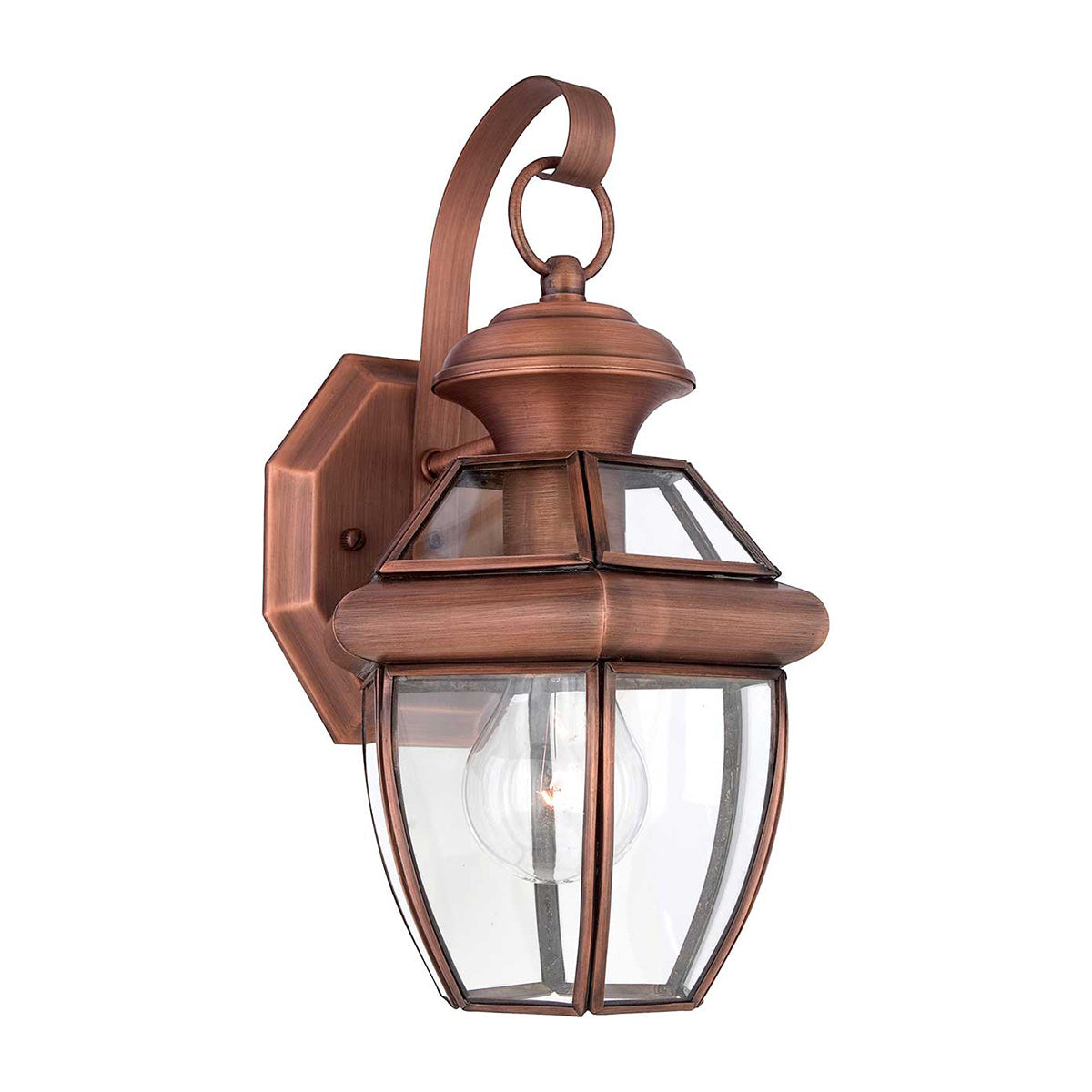Quoizel Outdoor Wall Light from the Newbury range. Newbury 1 Light Small Wall Lantern Product Code = QZ-NEWBURY2-S-AC