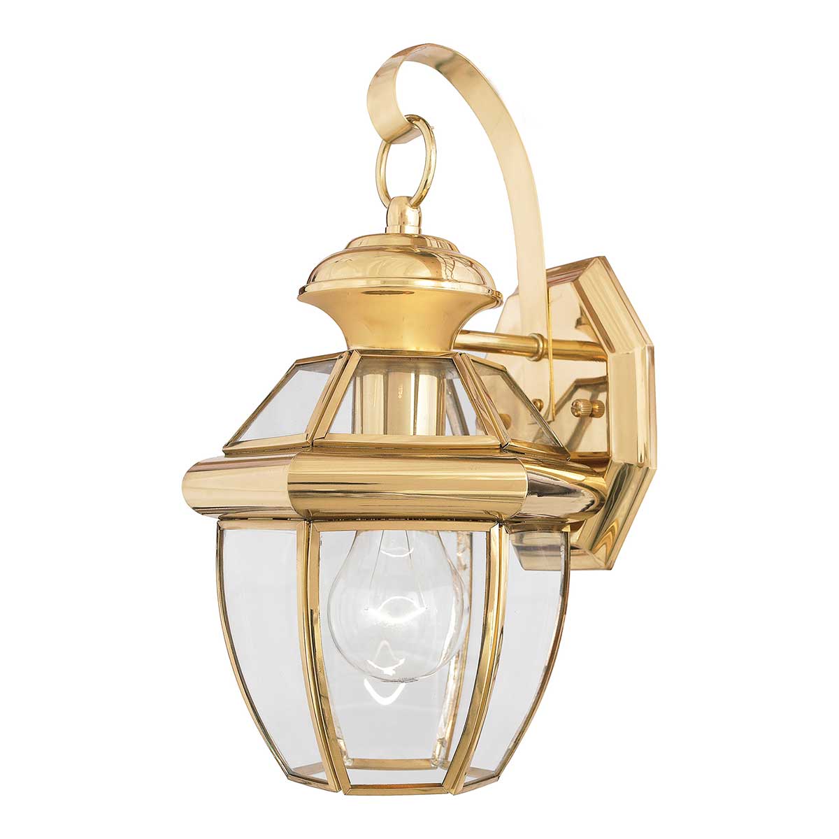 Quoizel Outdoor Wall Light from the Newbury range. Newbury 1 Light Small Wall Lantern Product Code = QZ-NEWBURY2-S-PB