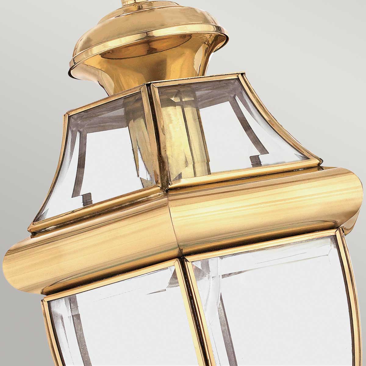 Quoizel Outdoor Hanging from the Newbury range. Newbury 1 Light Medium Chain Lantern Product Code = QZ-NEWBURY8-M-PB