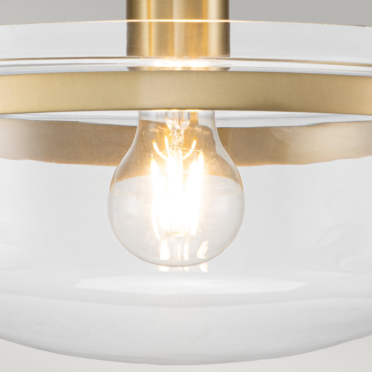 Quoizel Penn Station 1 Light Semi-Flush QZ-PENN-STATION-F-BB