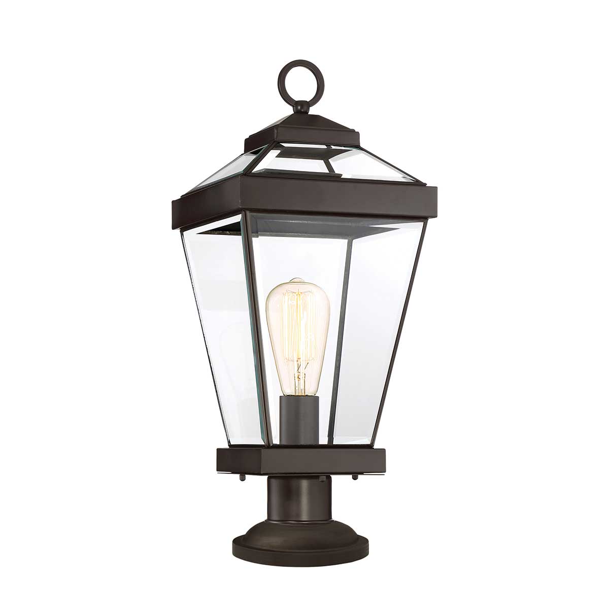 Quoizel Pedestal Lantern from the Ravine range. Ravine Medium Pedestal Product Code = QZ-RAVINE3-M