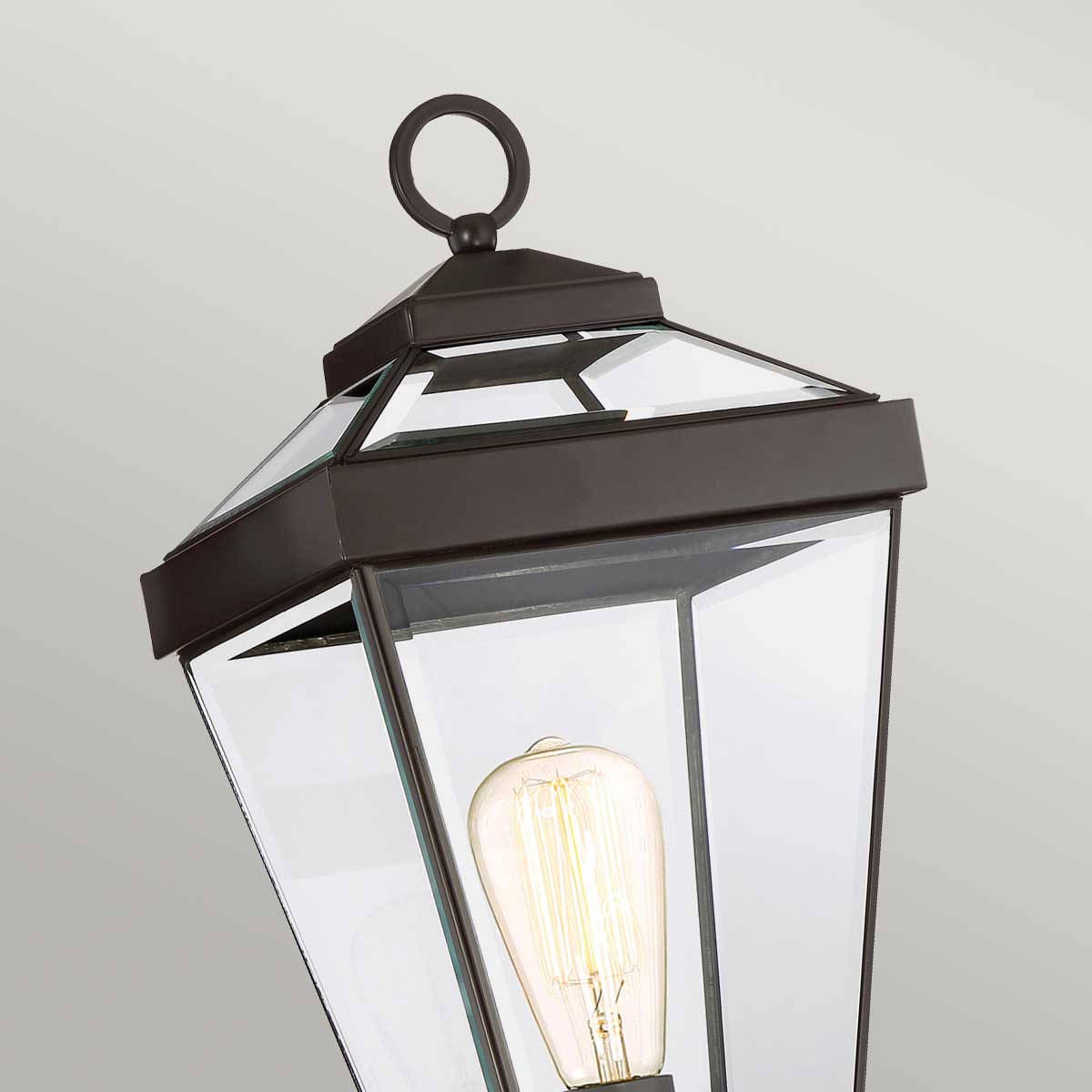 Quoizel Pedestal Lantern from the Ravine range. Ravine Medium Pedestal Product Code = QZ-RAVINE3-M