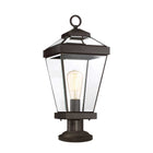 Quoizel Pedestal Lantern from the Ravine range. Ravine Medium Pedestal Product Code = QZ-RAVINE3-M