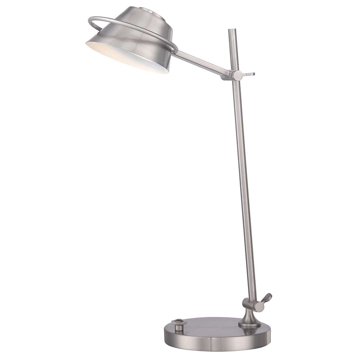 Quoizel Table Lamp from the Spencer range. Spencer LED Table Lamp in Brushed Nickel Product Code = QZ-SPENCER-TL-BN