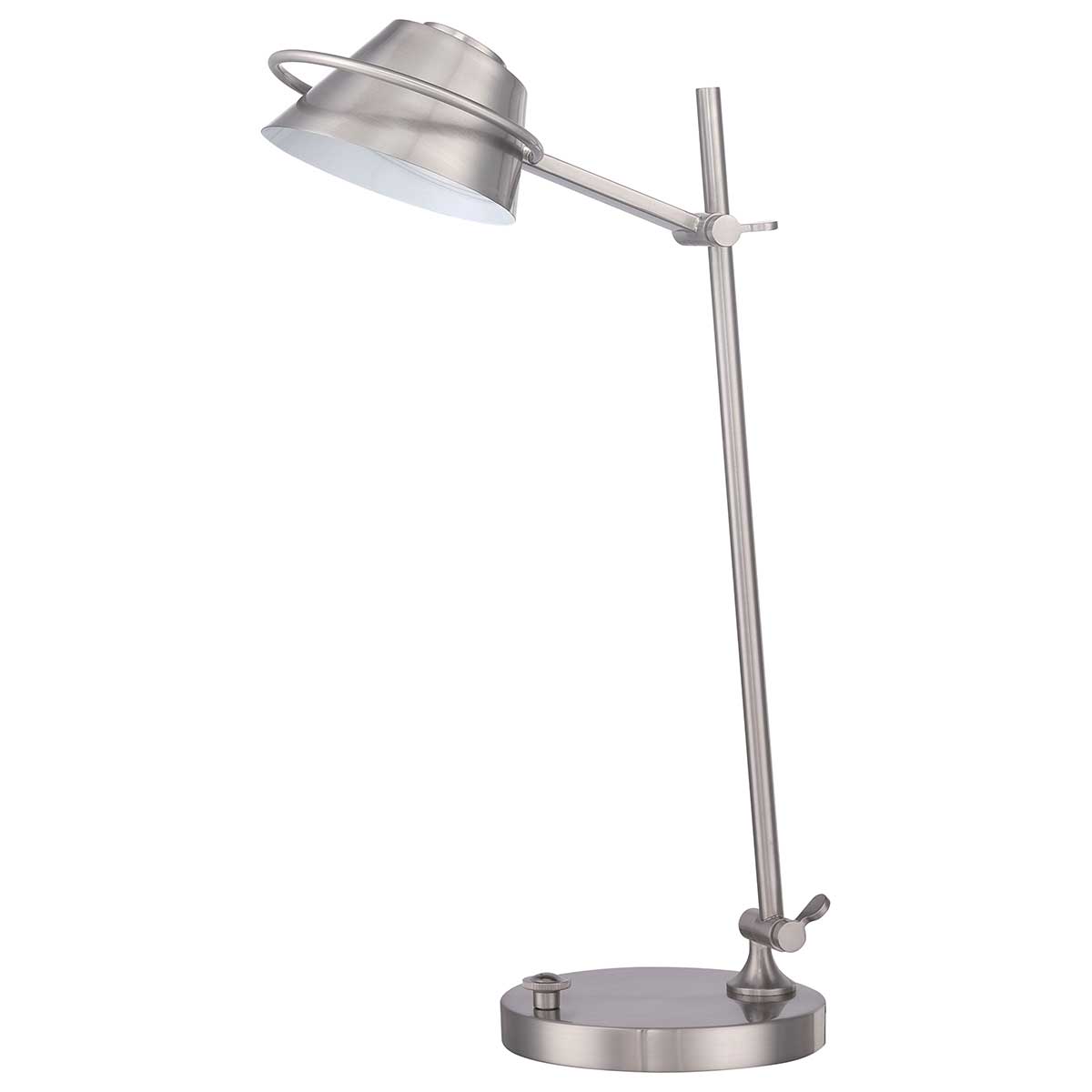 Quoizel Table Lamp from the Spencer range. Spencer LED Table Lamp in Brushed Nickel Product Code = QZ-SPENCER-TL-BN