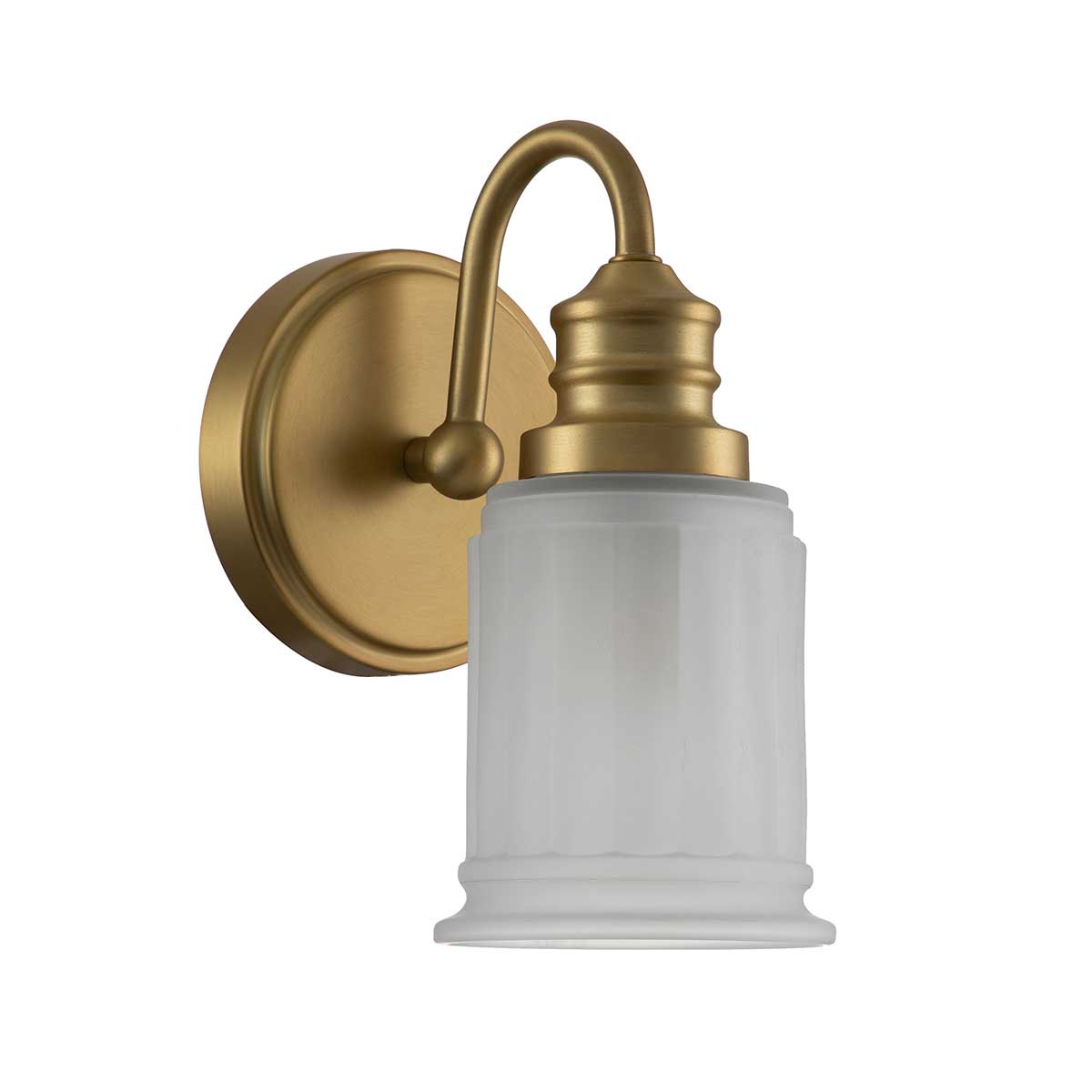 Quoizel Wall Light from the Swell range. Swell 1 Light Wall Light Product Code = QZ-SWELL1-BB-BATH