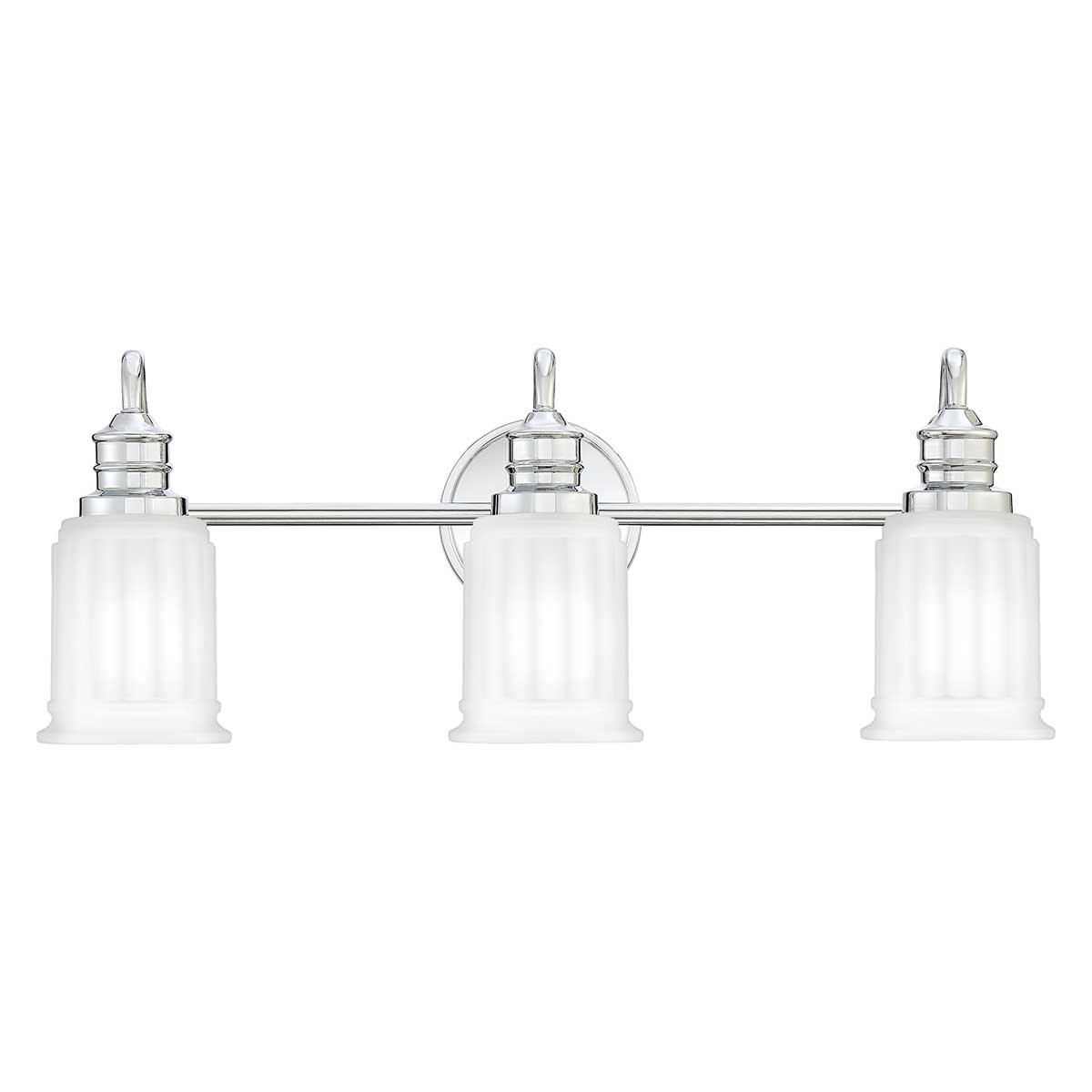 Quoizel Wall Light from the Swell range. Swell 3 Light Wall Light Product Code = QZ-SWELL3-PC-BATH