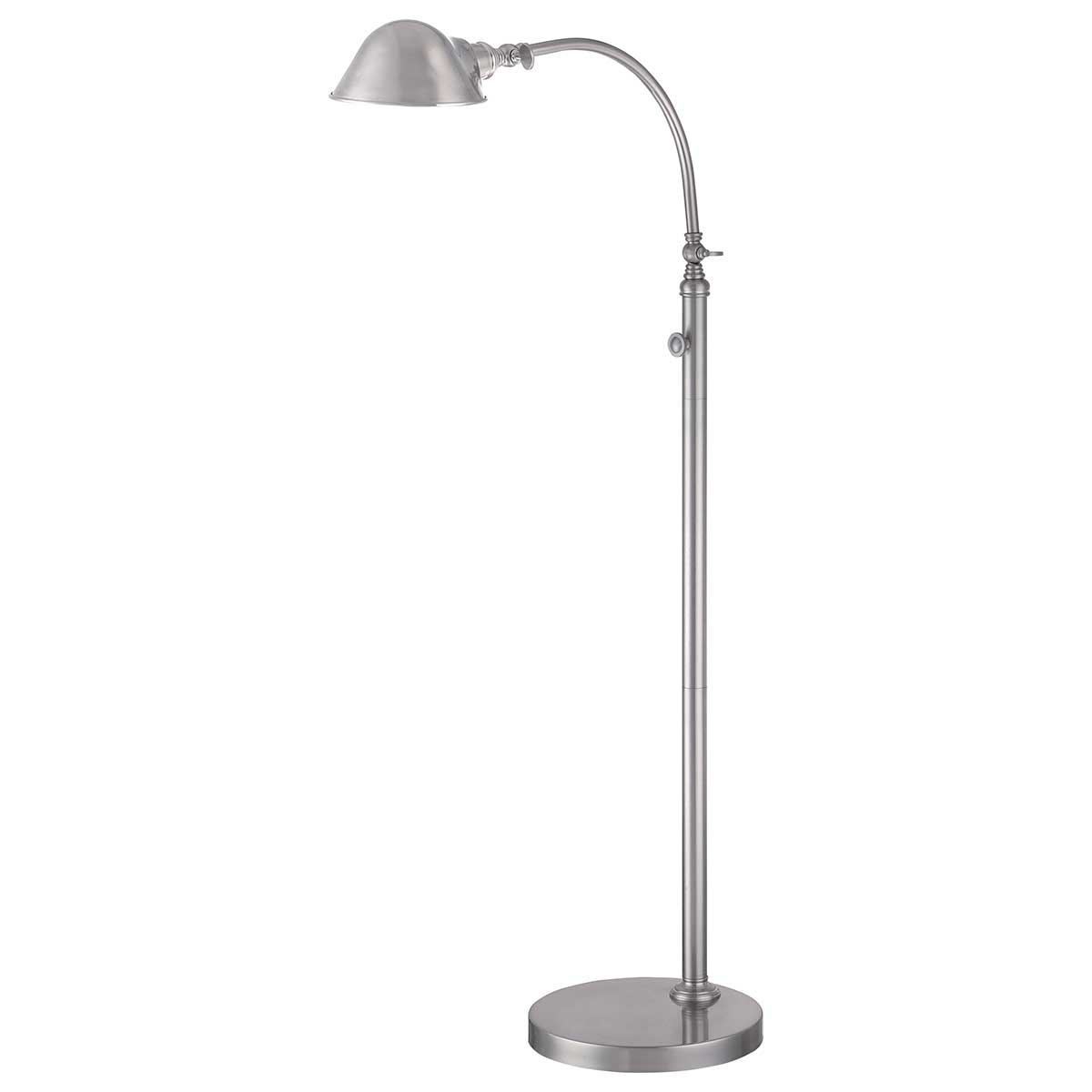 Quoizel Floor Lamp from the Thompson range. Thompson LED Floor Lamp in Brushed Nickel Product Code = QZ-THOMPSON-FLBN