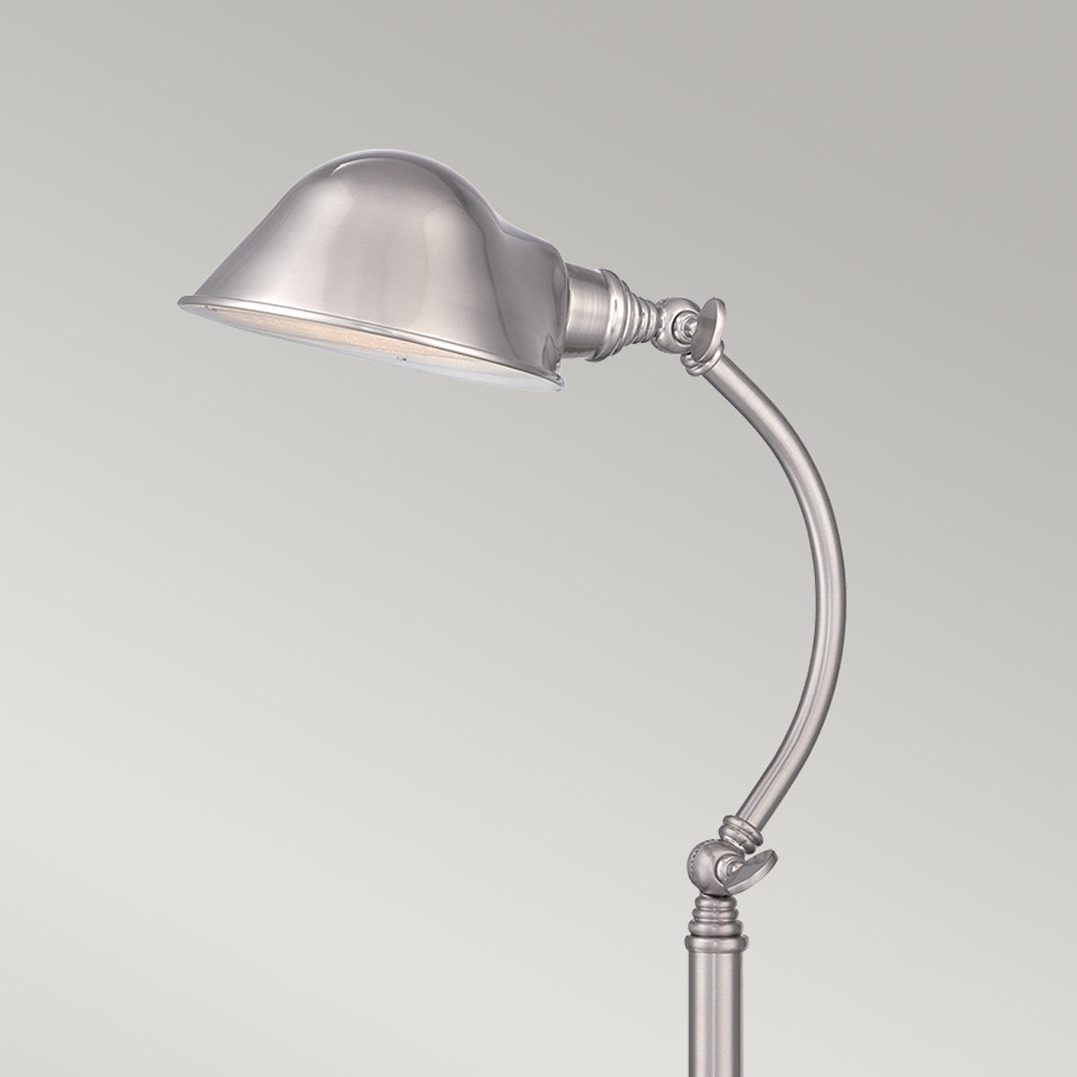 Quoizel Table Lamp from the Thompson range. Thompson LED Table Lamp in Brushed Nickel Product Code = QZ-THOMPSON-TLBN