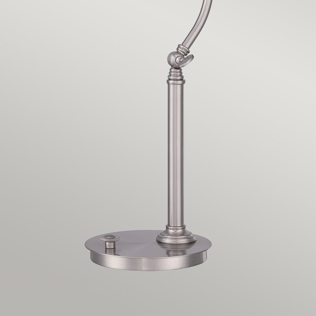 Quoizel Table Lamp from the Thompson range. Thompson LED Table Lamp in Brushed Nickel Product Code = QZ-THOMPSON-TLBN