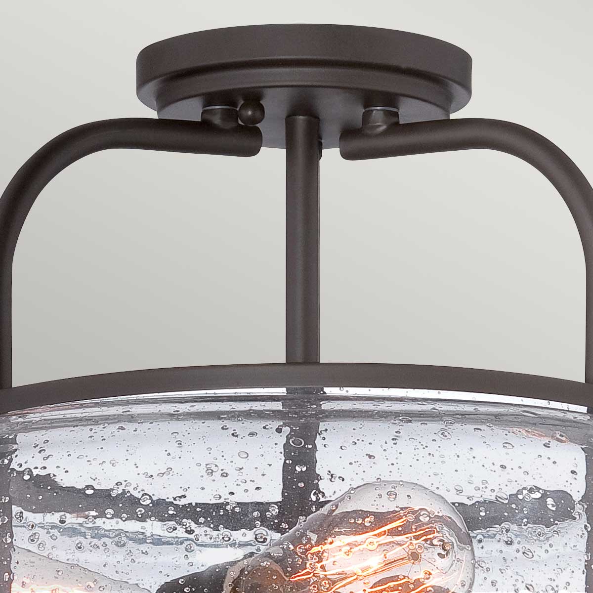 Quoizel Ceiling Semi-Flush from the Trilogy range. Trilogy 3 Light Medium Semi-Flush Product Code = QZ-TRILOGY-SF-M