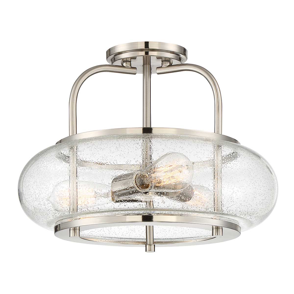 Quoizel Ceiling Semi-Flush from the Trilogy range. Trilogy 3 Light Semi-Flush Product Code = QZ-TRILOGY-SFM-BN
