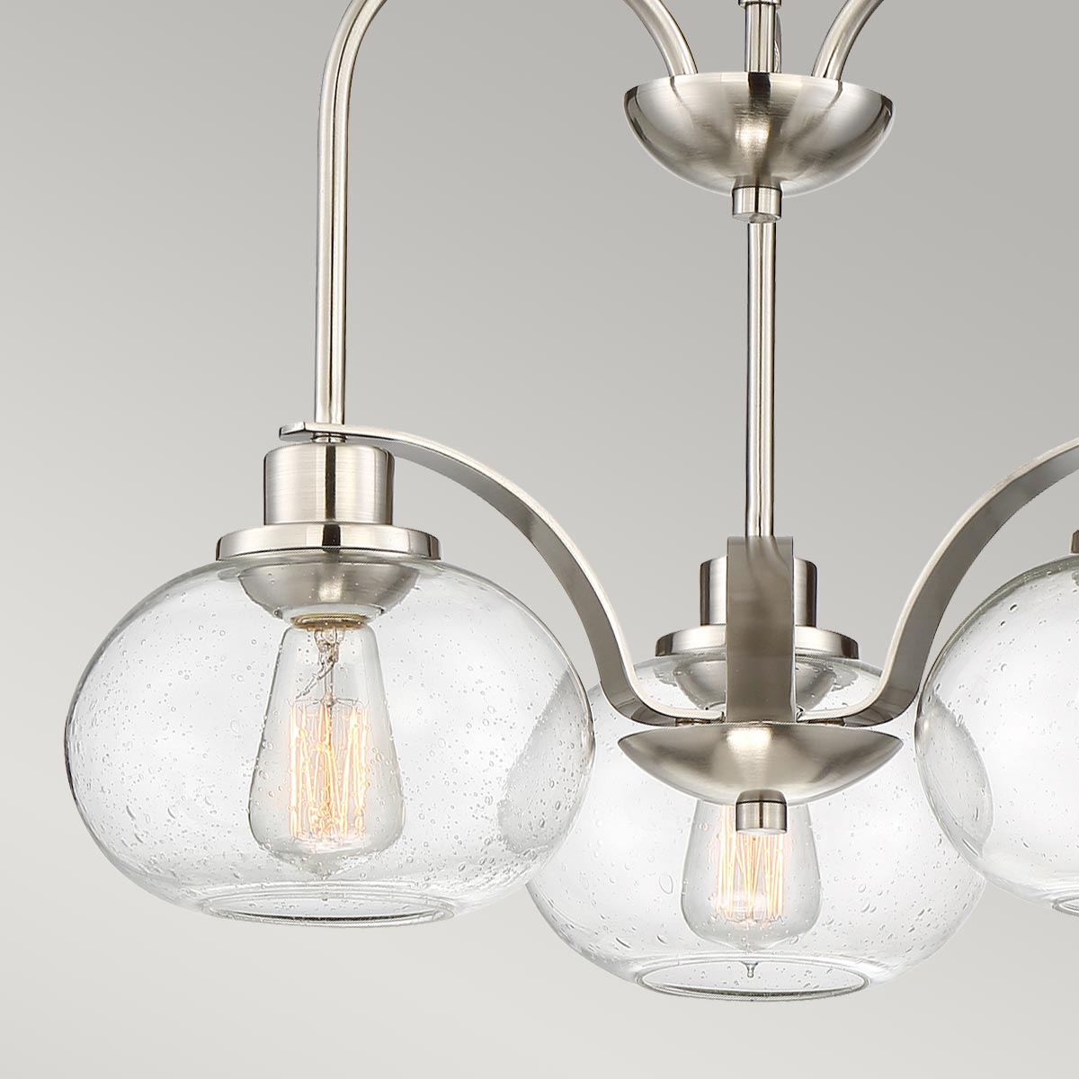 Quoizel Chandelier from the Trilogy range. Trilogy 3 Light Chandelier Product Code = QZ-TRILOGY3-BN