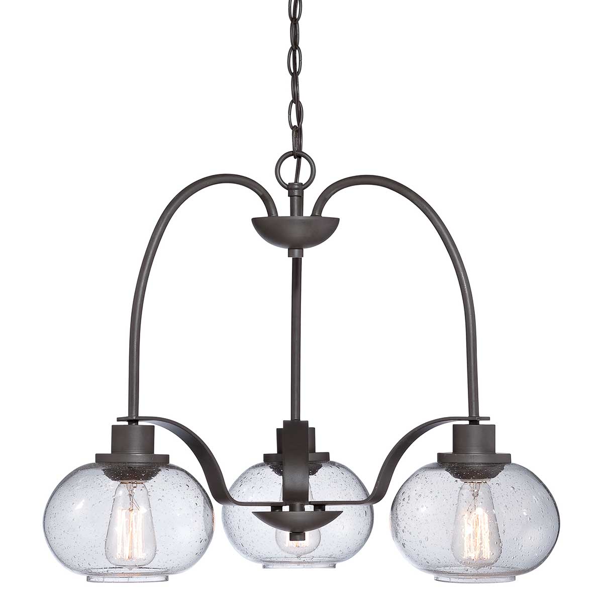 Quoizel Chandelier from the Trilogy range. Trilogy 3 Light Chandelier Product Code = QZ-TRILOGY3