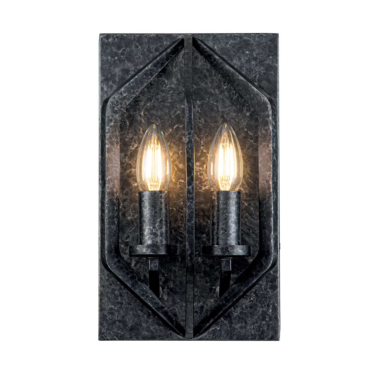 Quoizel Wall Light from the Vanguard range. Vanguard 2 Light Wall Light Product Code = QZ-VANGUARD2-OK
