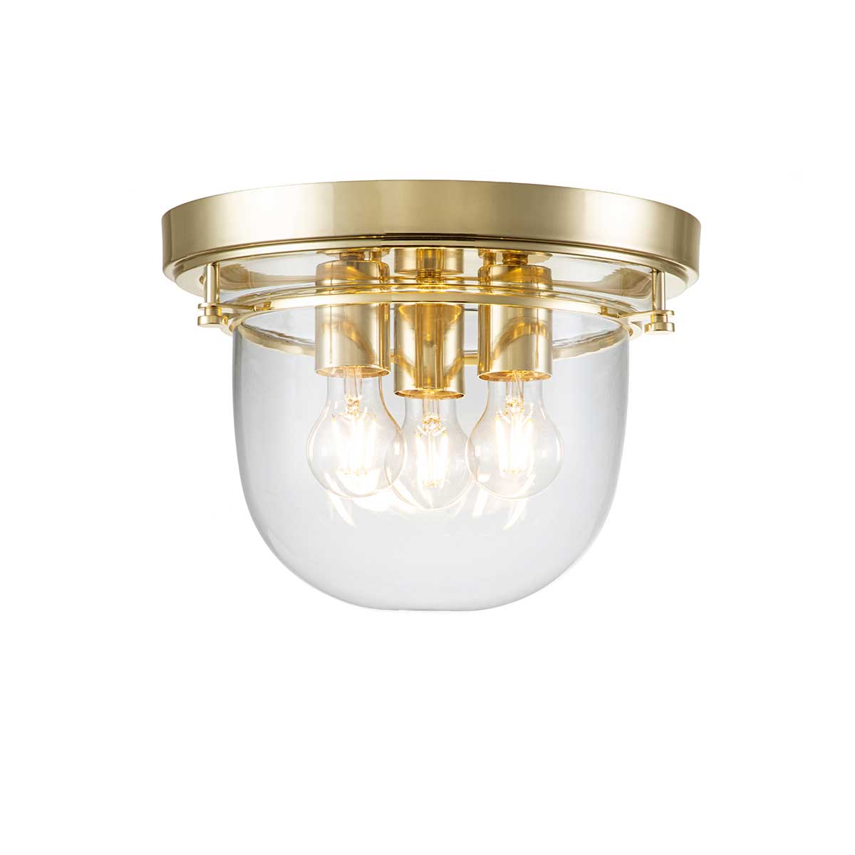 Quoizel Ceiling Flush from the Whistling range. Whistling 3 Light Flush Product Code = QZ-WHISTLING-F-PB