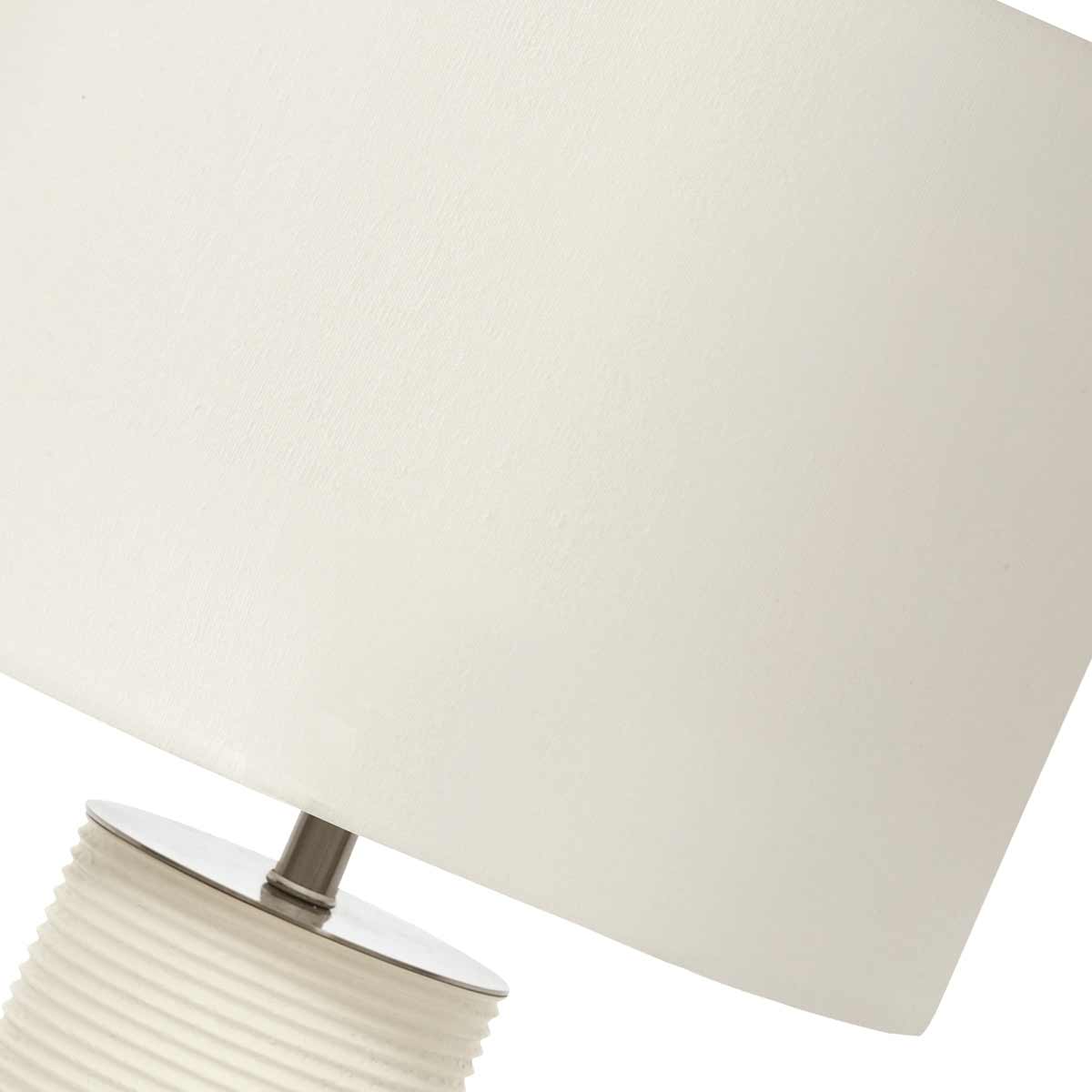 Elstead Lighting Table Lamp from the Ripple range. Ripple 1 Light Table Lamp - White Product Code = RIPPLE-TL-WHT