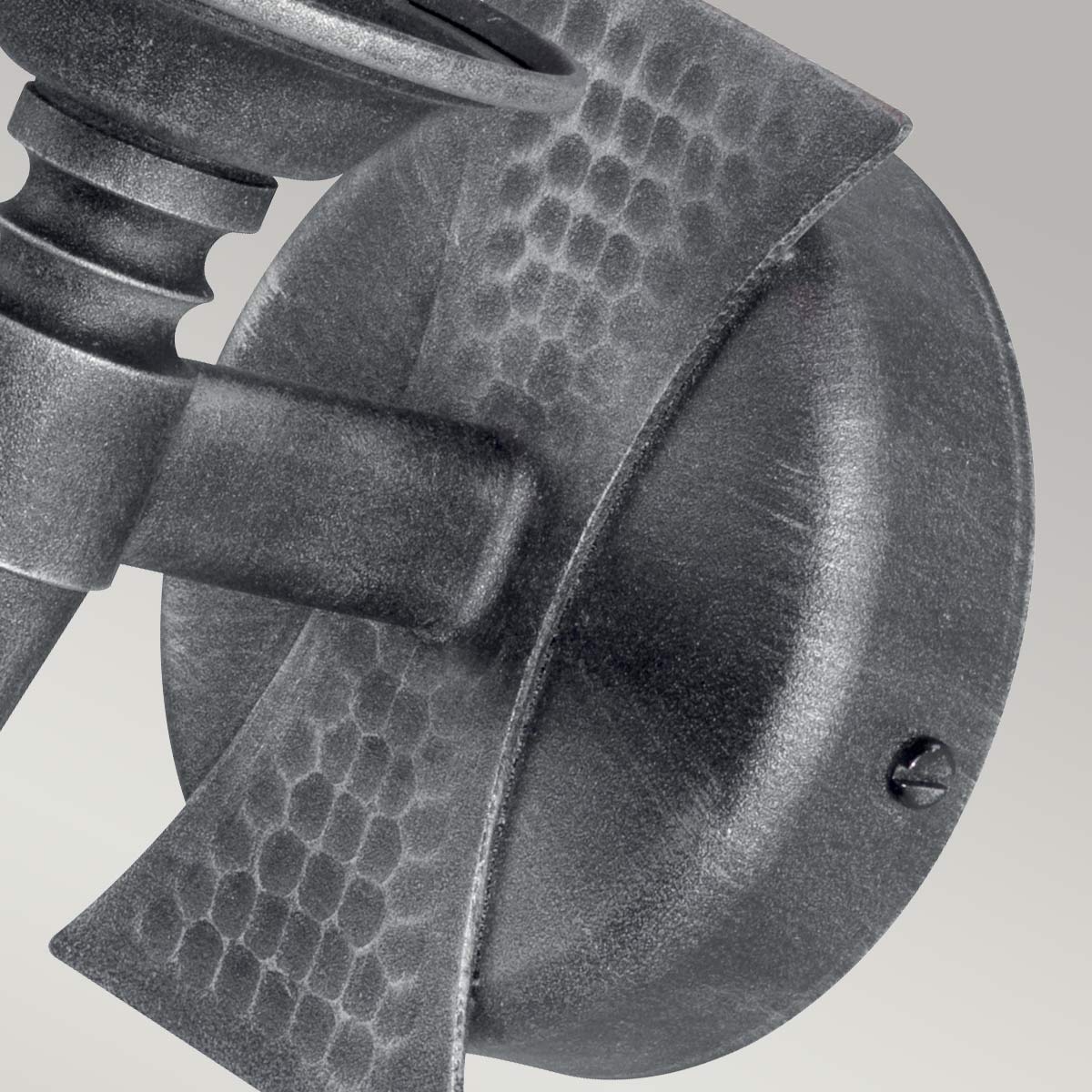 Elstead Lighting Wall Light from the Saxon range. Saxon 1 Light Wall Light Product Code = SAX1-BLK-SIL