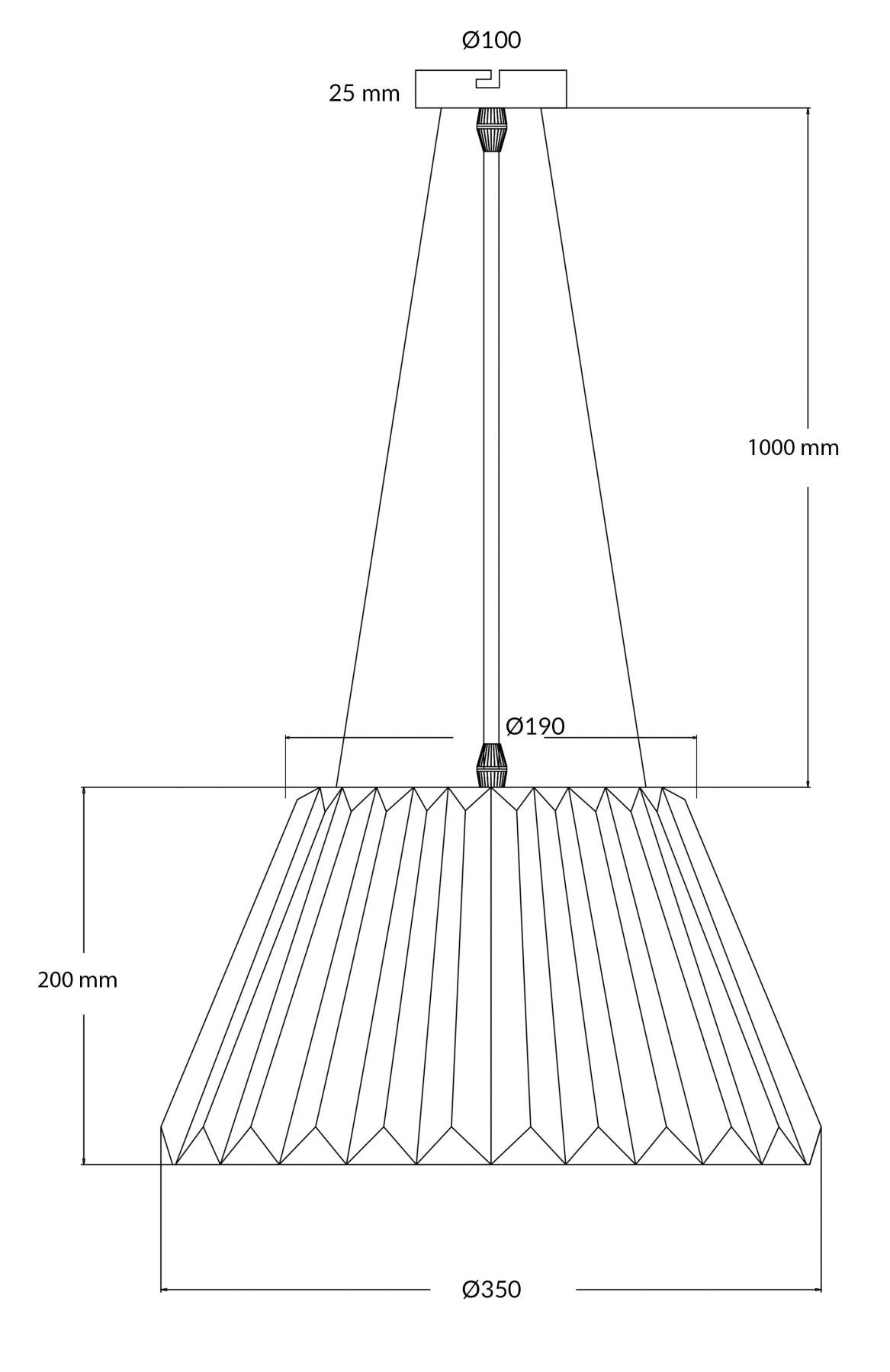 Magnalux Senza 1 Light Polished Chrome Crystal Pendant Part Number - SEN01CH
