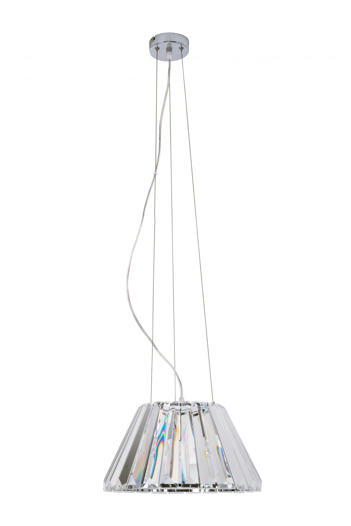 Magnalux Senza 1 Light Polished Chrome Crystal Pendant Part Number - SEN01CH