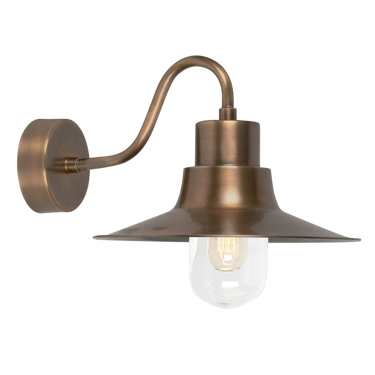 Elstead Lighting Outdoor Wall Light from the Sheldon range. Sheldon 1 Light Wall Lantern Product Code = SHELDON-BR