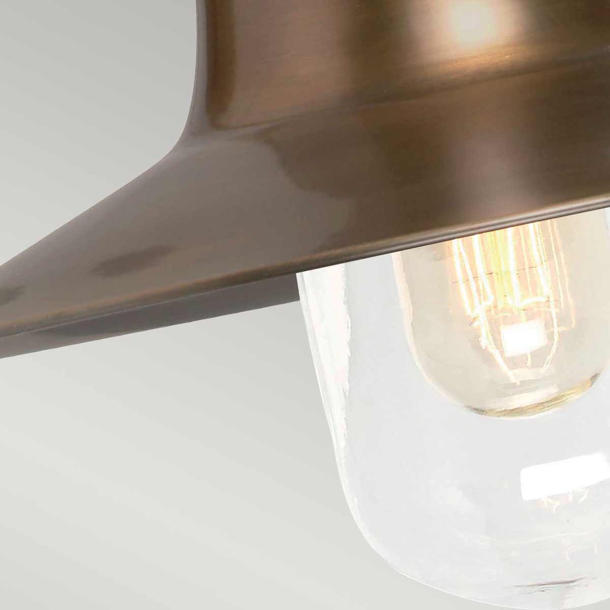 Elstead Lighting Outdoor Wall Light from the Sheldon range. Sheldon 1 Light Wall Lantern Product Code = SHELDON-BR
