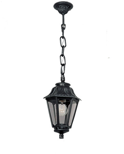 Magnalux Sichem/Anna Black Clear E27 Chain Lantern Part Number - SICHEM/ANNA