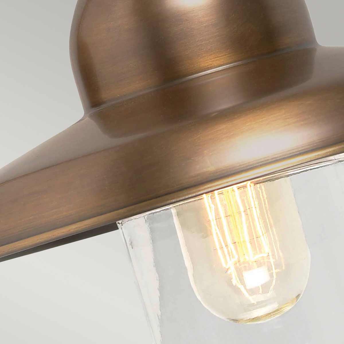 Elstead Lighting Outdoor Wall Light from the Somerton range. Somerton 1 Light Wall Lantern Product Code = SOMERTON-BR