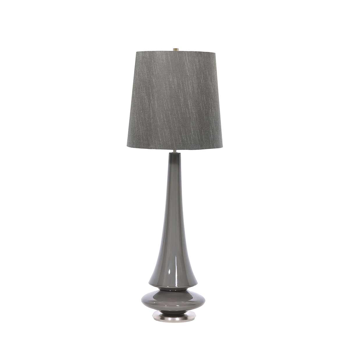 Elstead Lighting Table Lamp from the Spin range. Spin 1 Light Table Lamp - Grey Product Code = SPIN-TL-GREY