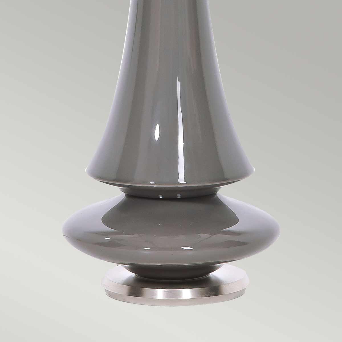 Elstead Lighting Table Lamp from the Spin range. Spin 1 Light Table Lamp - Grey Product Code = SPIN-TL-GREY