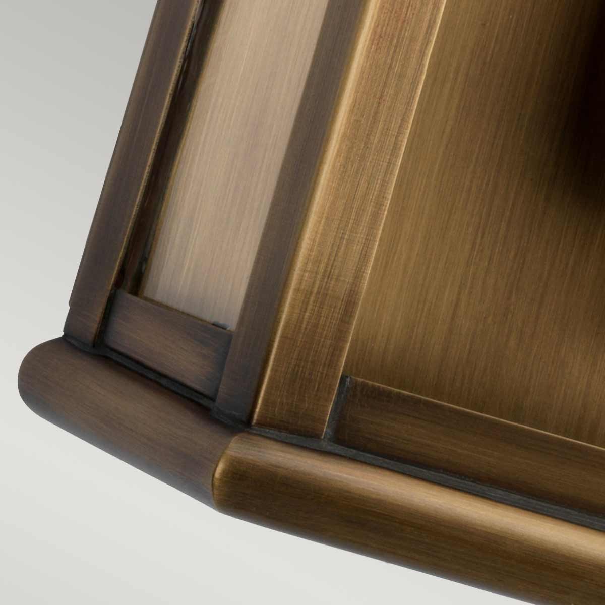 Elstead Lighting Outdoor Wall Light from the St Pauls range. St Pauls 1 Light Wall Lantern Product Code = ST-PAULS-BRASS