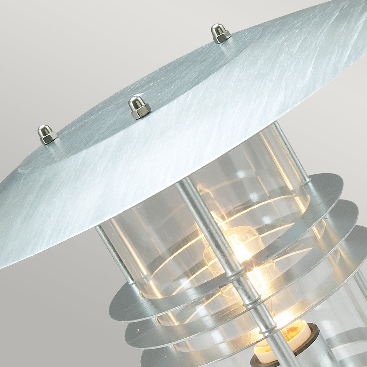 Norlys Stockholm 1 Light Grande Pedestal - Galvanised ST3-G-GAL