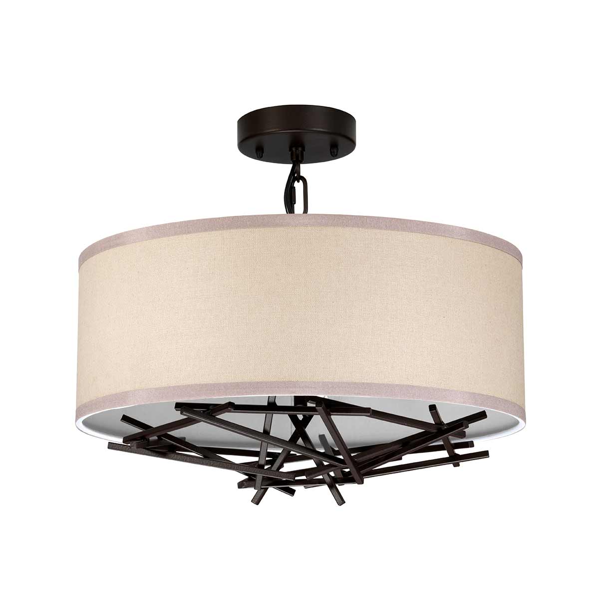 Elstead Lighting Pendant from the Taiko range. Taiko 3 Light Pendant Product Code = TAIKO-3P