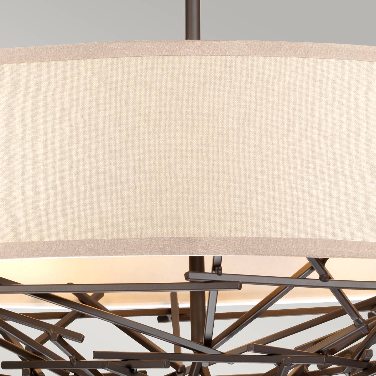 Elstead Lighting Pendant from the Taiko range. Taiko 4 Light Pendant Product Code = TAIKO-4P