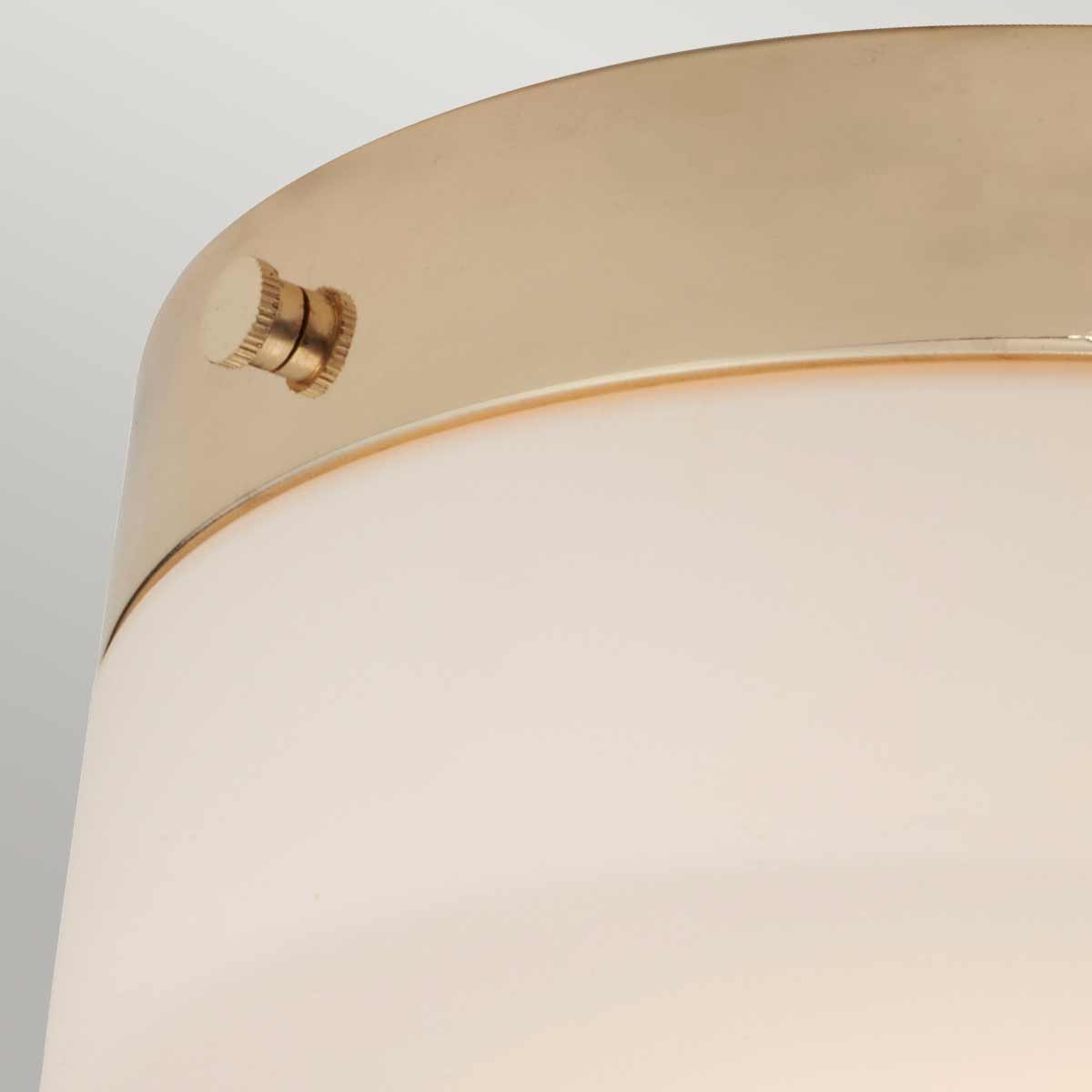 Elstead Lighting Ceiling Flush from the Tamar range. Tamar 1 Light Large Flush Product Code = TAMAR-F-L-PG