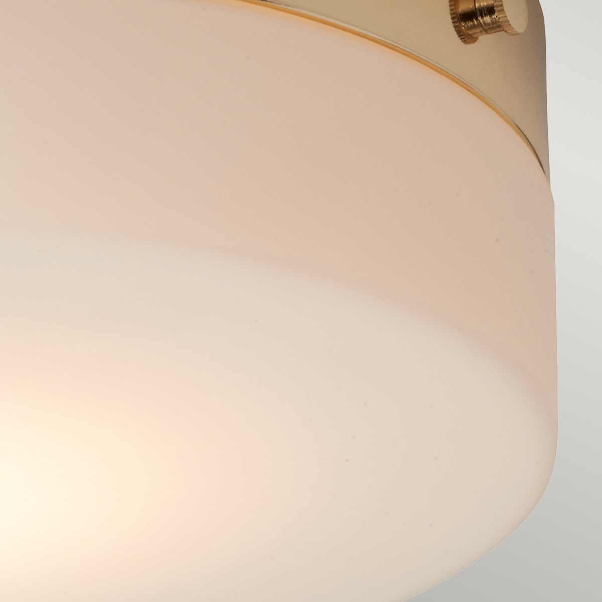 Elstead Lighting Ceiling Flush from the Tamar range. Tamar 1 Light Large Flush Product Code = TAMAR-F-L-PG