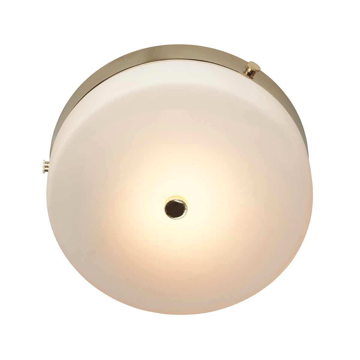 Elstead Lighting Ceiling Flush from the Tamar range. Tamar 1 Light Medium Flush Product Code = TAMAR-F-M-PG