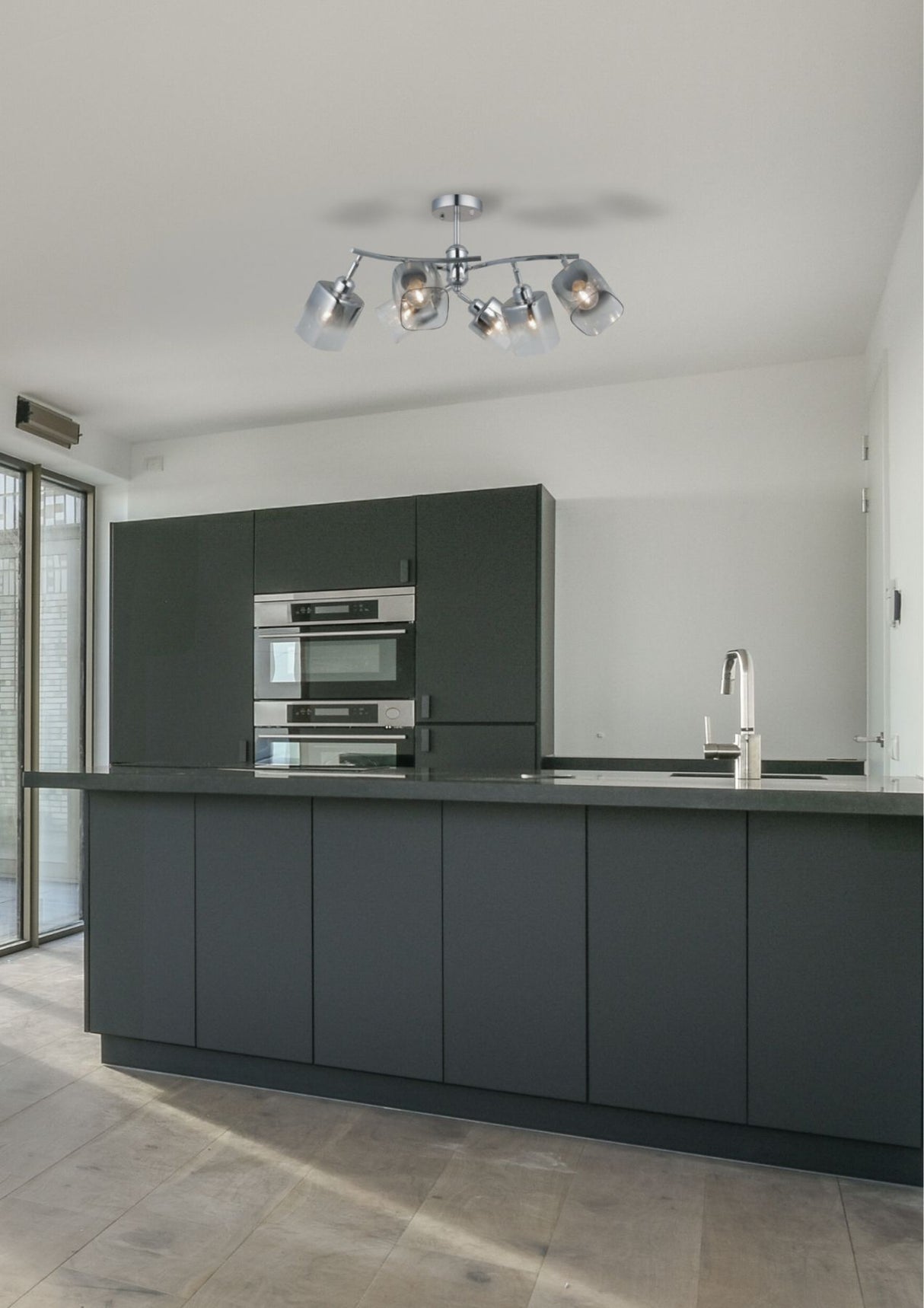 Magnalux Taylor 6 Light Polished Chrome Semi Flush Part Number - TAY06CH