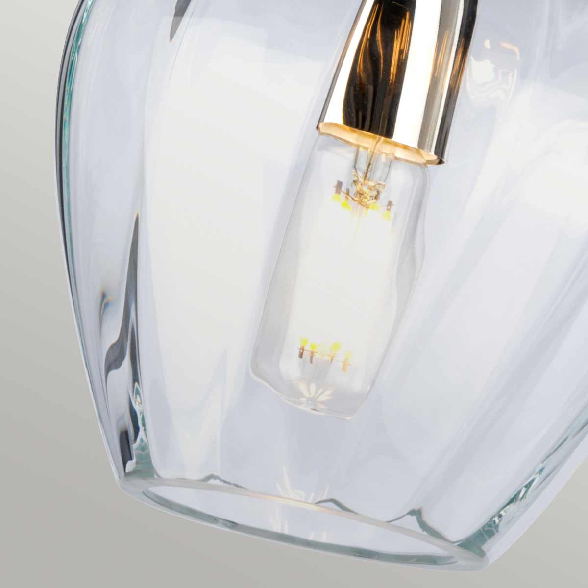 Elstead Lighting Pendant from the Tiber range. Tiber 1 Light Pendant Product Code = TIBER-P-CLEAR