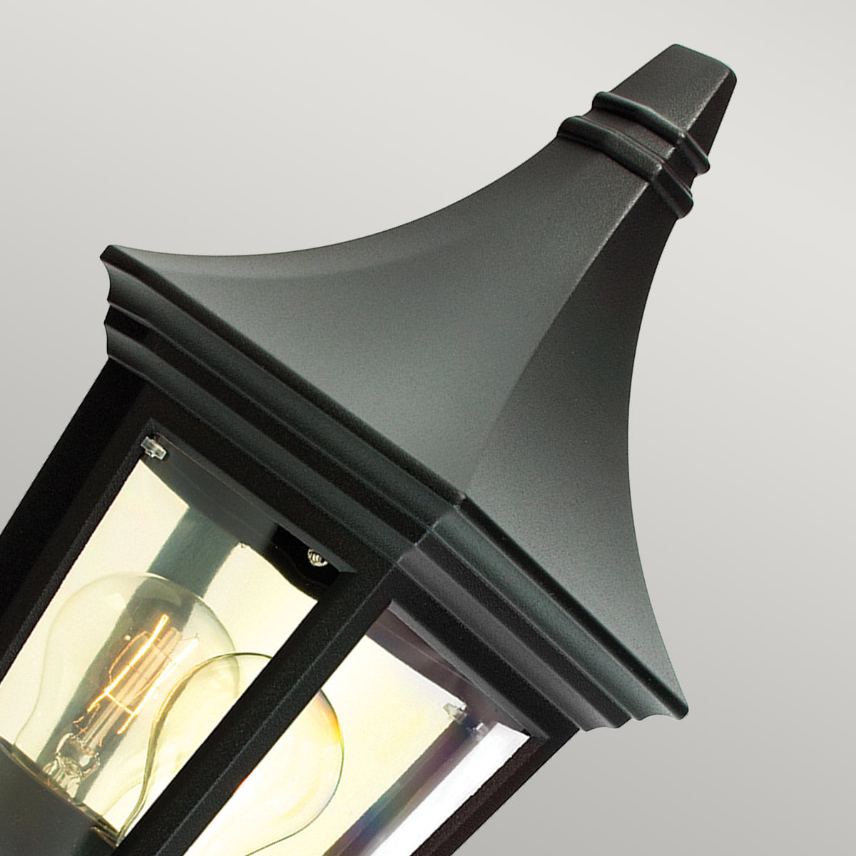 Norlys Valencia 1 Light Half Lantern V9-BLACK