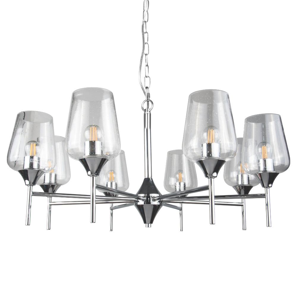 Magnalux Vino 8 Light Polished Chrome Ceiling Light Part Number - VIN08CH