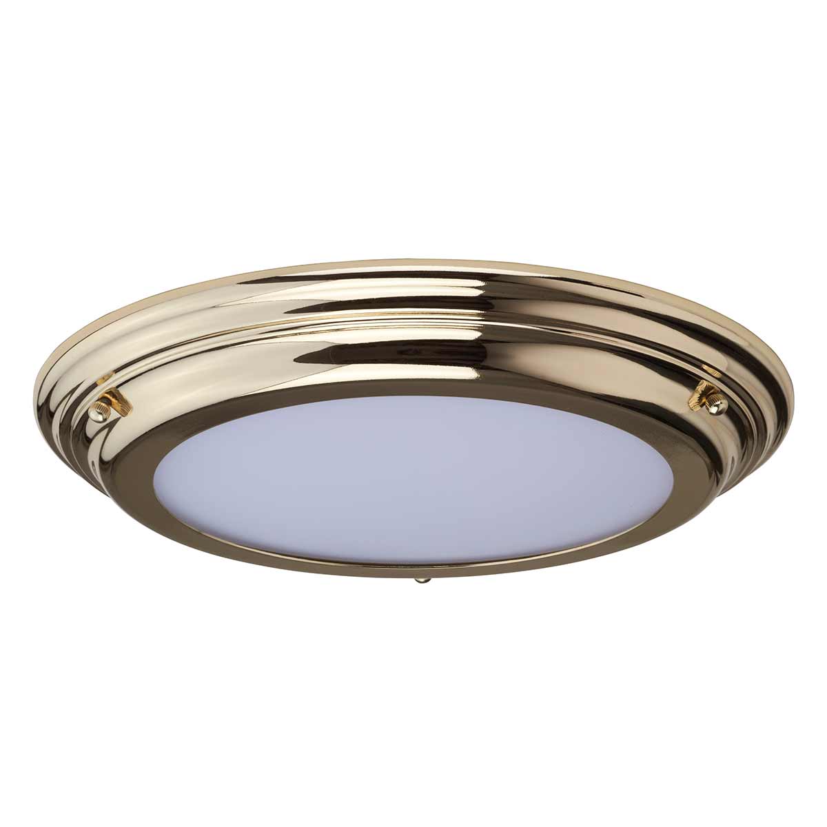 Elstead Lighting Ceiling Flush from the Welland range. Welland 1 Light Flush Product Code = WELLAND-F-PB