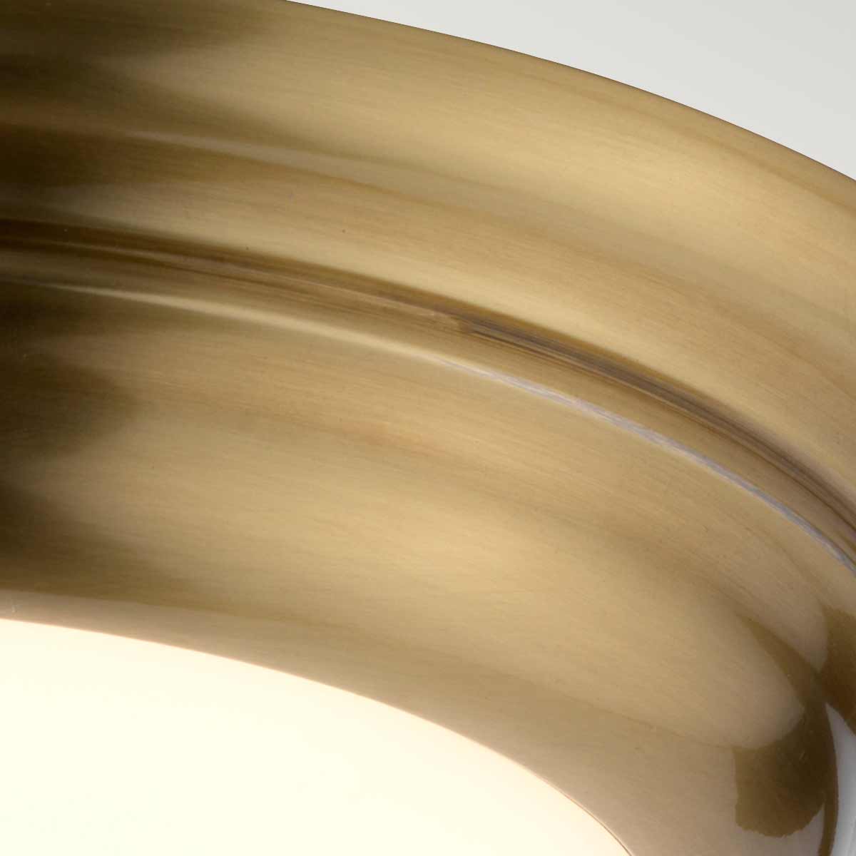 Elstead Lighting Ceiling Flush from the Welland range. Welland 1 Light Mini LED Flush Product Code = WELLAND-F-S-AB