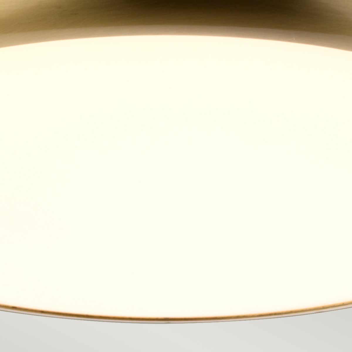 Elstead Lighting Ceiling Flush from the Welland range. Welland 1 Light Mini LED Flush Product Code = WELLAND-F-S-AB