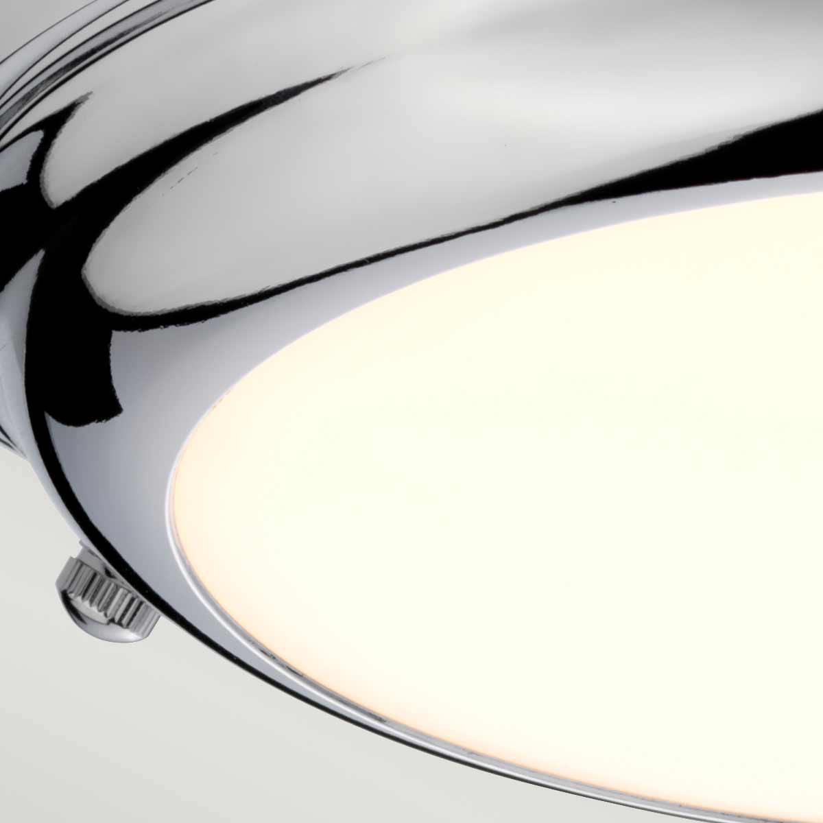 Elstead Lighting Ceiling Flush from the Welland range. Welland 1 Light Mini LED Flush Product Code = WELLAND-F-S-PC