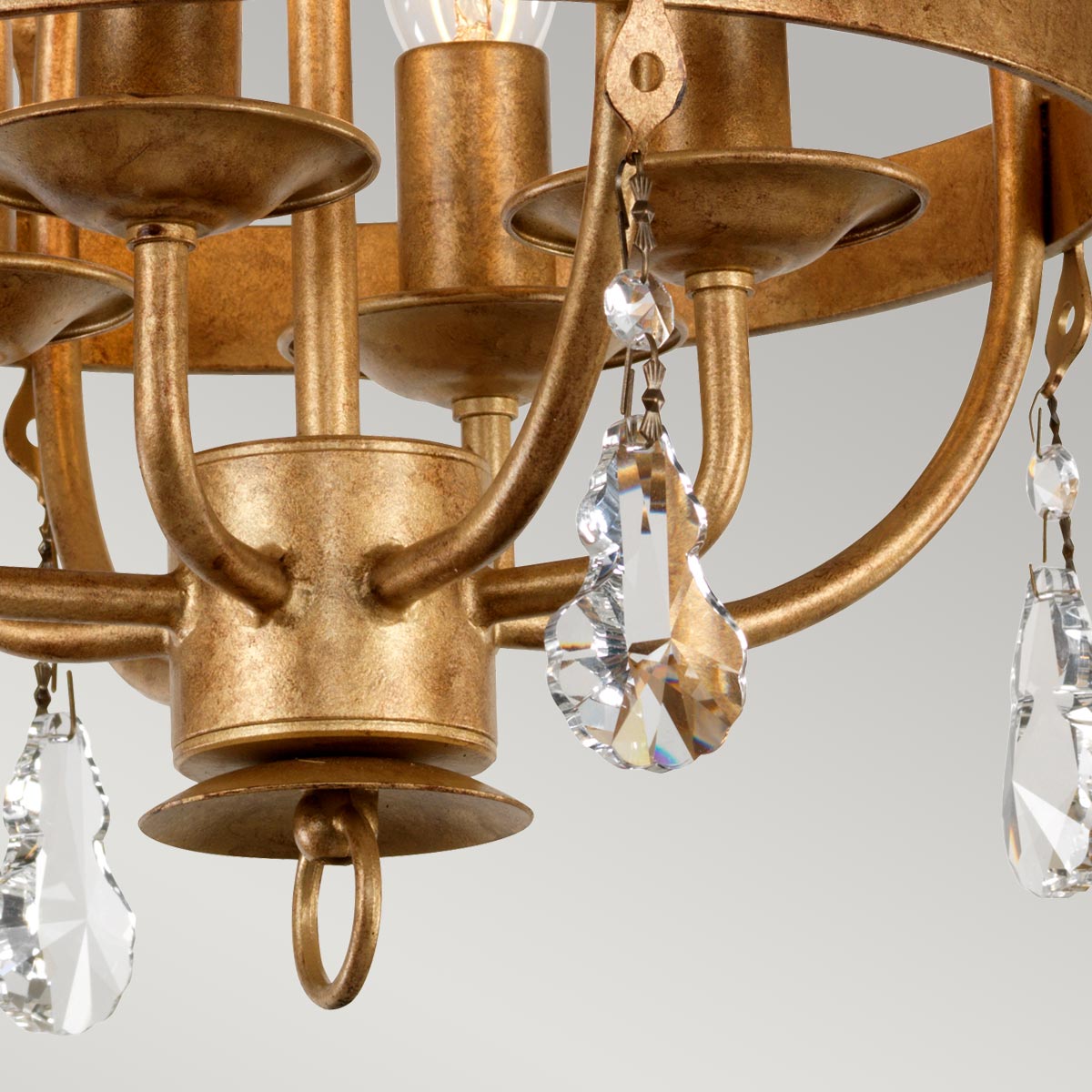 Elstead Lighting Pendant from the Windsor range. Windsor 4 Light Pendant Product Code = WINDSOR4-GOLD