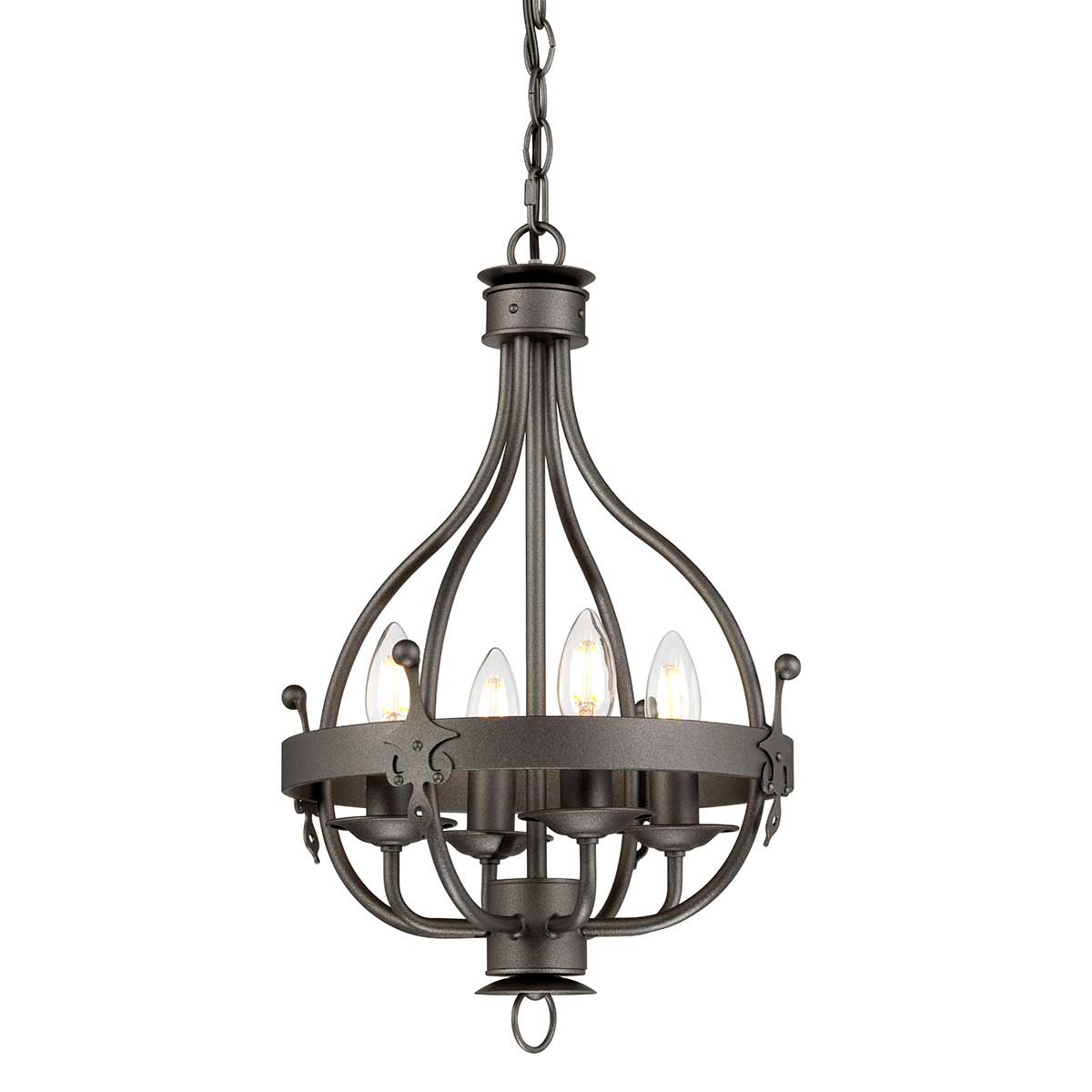 Elstead Lighting Chandelier from the Windsor range. Windsor 4 Light Pendant Product Code = WINDSOR4-GR