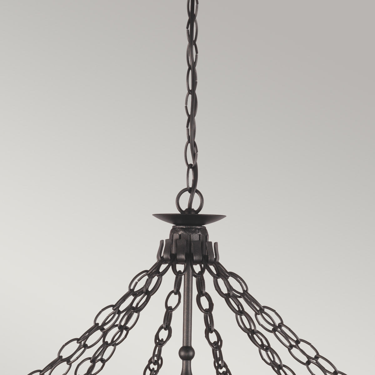 Elstead Lighting Chandelier from the Warwick range. Warwick 12 Light Chandelier Product Code = WR12-GRAPHITE