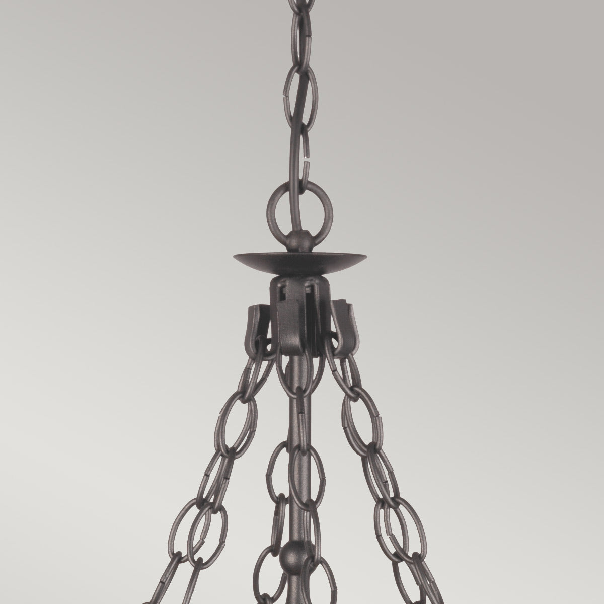 Elstead Lighting Chandelier from the Warwick range. Warwick 6 Light Chandelier Product Code = WR6-GRAPHITE